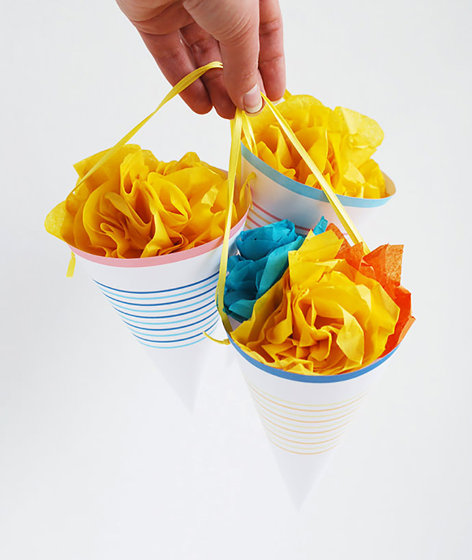 DIY May Day Surprise Cones