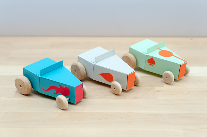 Design Your Own Paper Hot Rod Kit