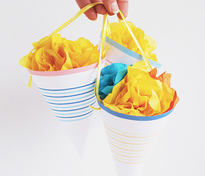 DIY May Day Surprise Cones