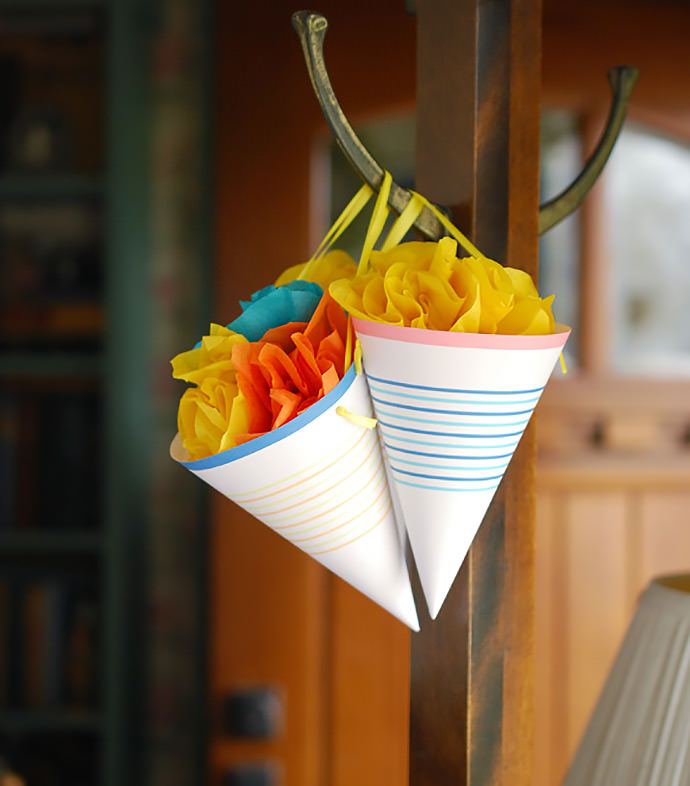 DIY May Day Surprise Cones