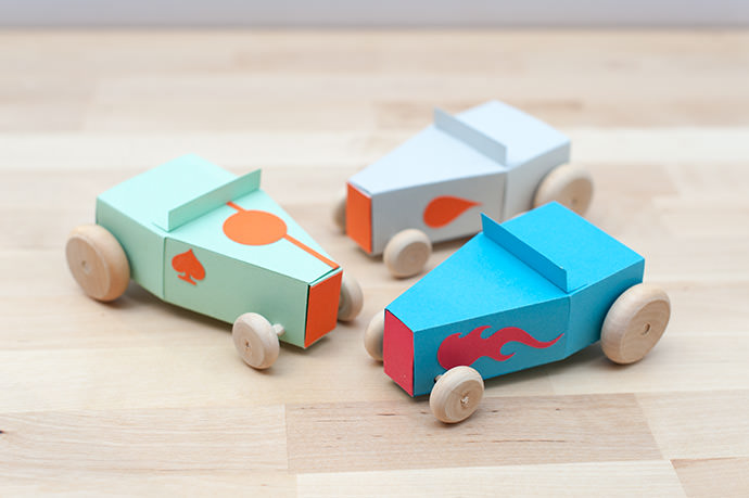 Design Your Own Paper Hot Rod Kit