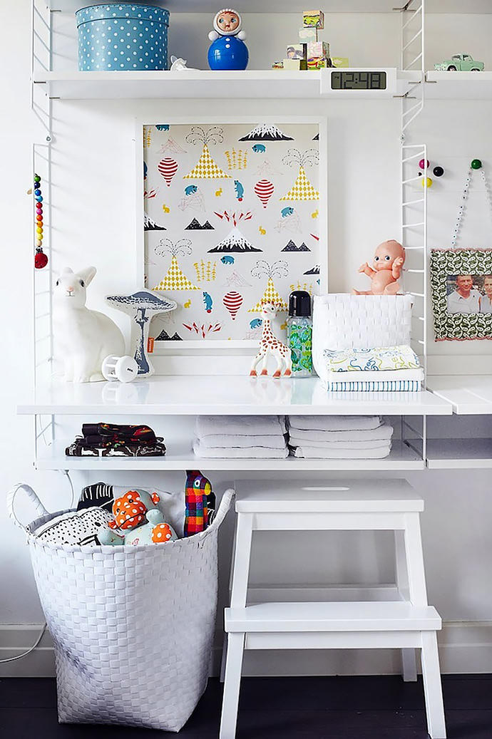 Modern and Minimal Wall Shelves for Kids' Rooms - The String Shelf