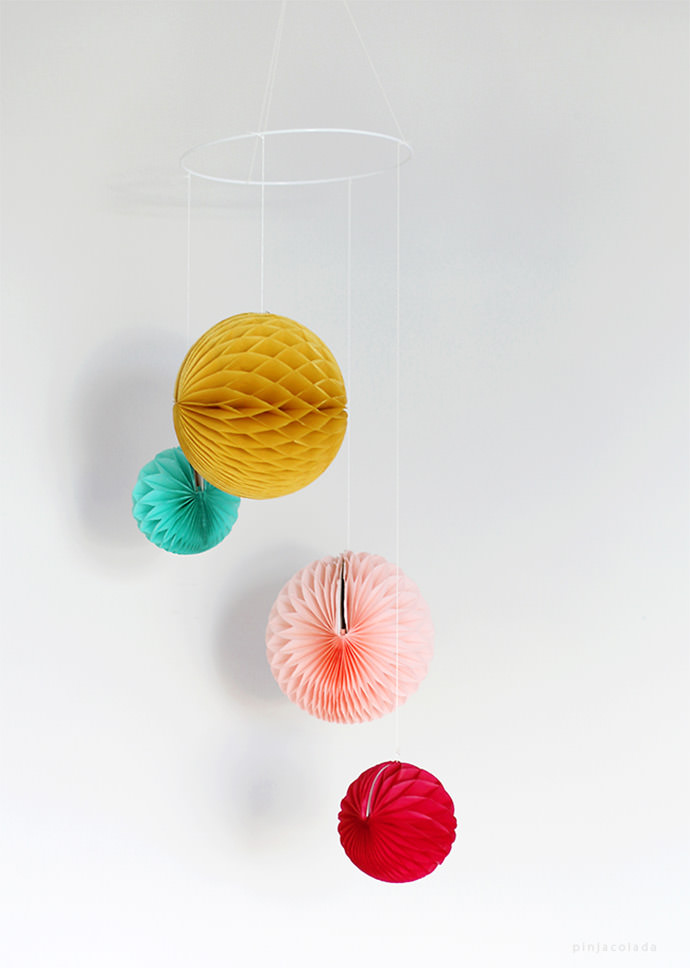 DIY Paper Honeycomb Decorations
