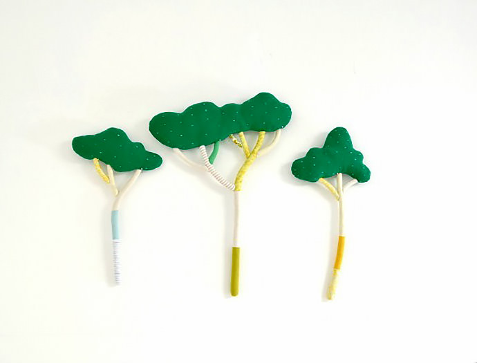 Mediterranean Pine Tree Plush Decoration from Cocon (perfect for a kid's room)