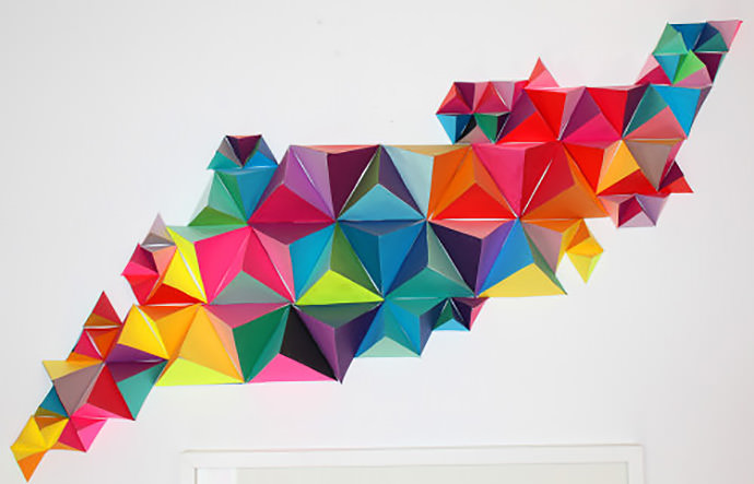 DIY 3D Geometric Paper Sculpture via MAKE