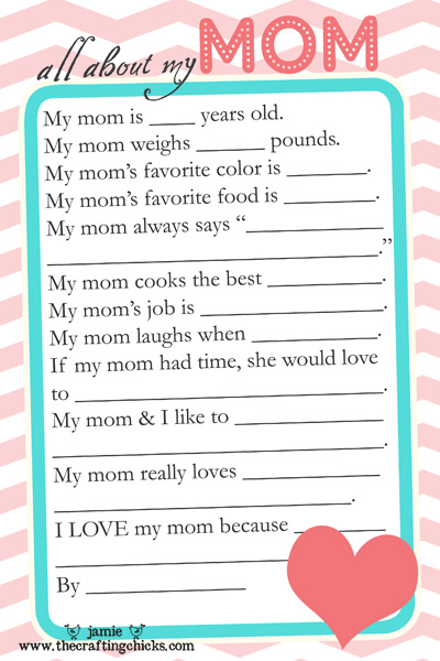 Mother’s Day Questionnaire