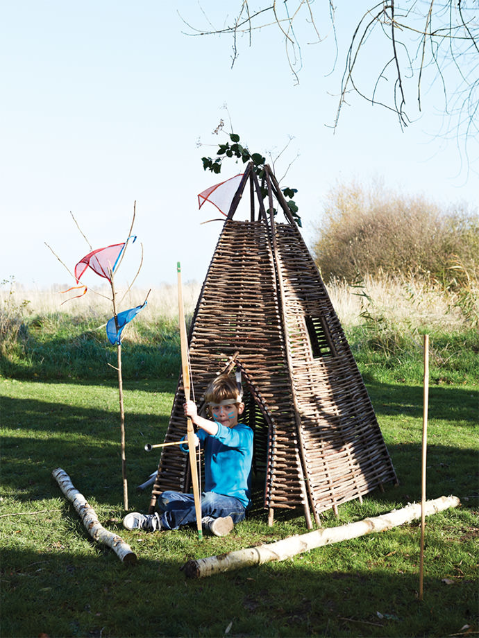 Twigwam play fort for kids, available from Cox and Cox
