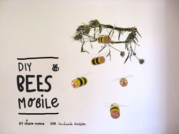 DIY Cork Bumblebee Mobile