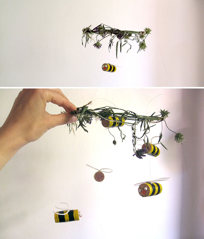 DIY Bumblebee Mobile