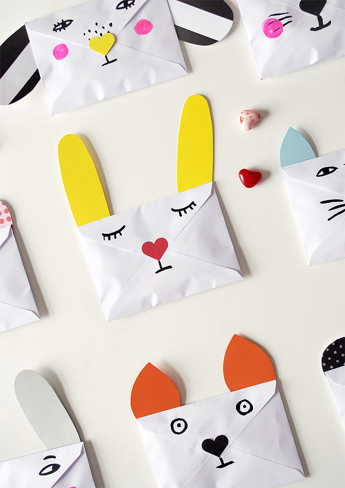 DIY Animal Envelopes via Mer Mag