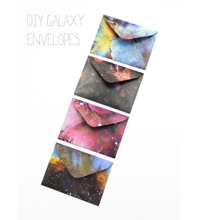 DIY Galaxy Envelopes via Mini Eco