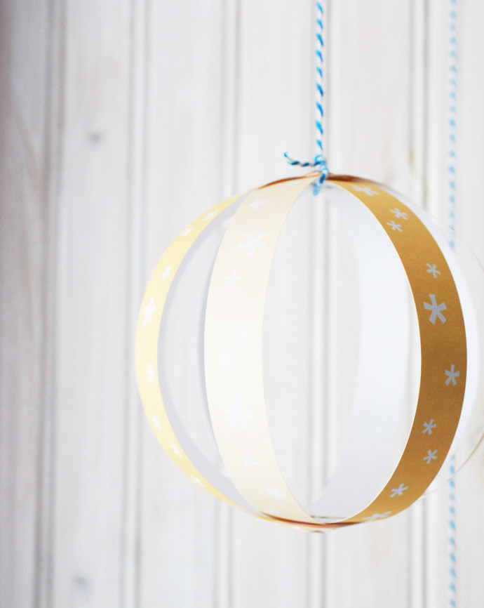 DIY Printable Paper Fireworks Globes