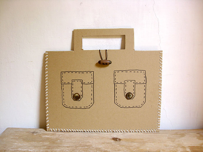 Recycled Cardboard Suitcase