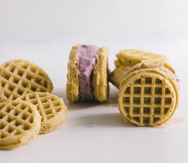 DIY Waffle Ice Cream Sandwiches