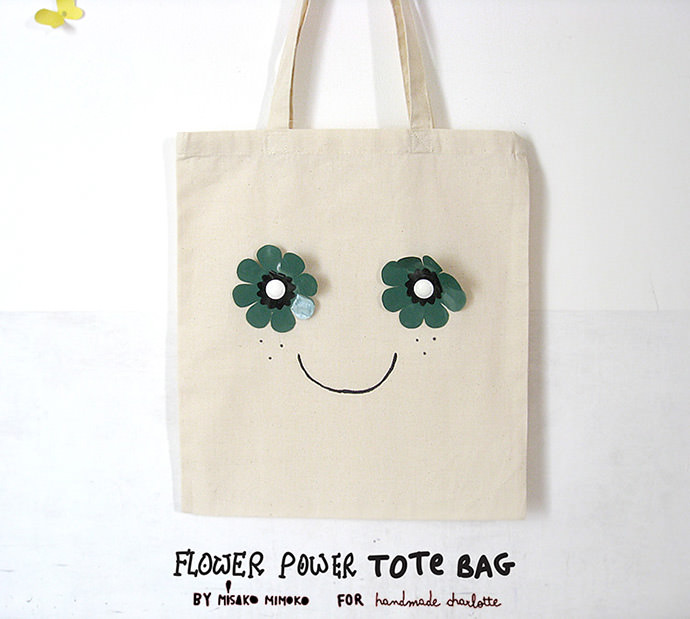 DIY Flower Power Tote Bag