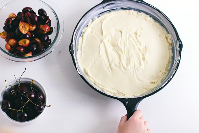 Cherry Skillet Cake Recipe