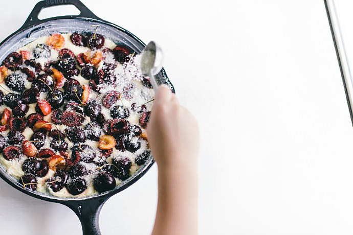 Cherry Skillet Cake Recipe