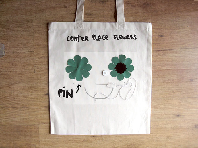 DIY Flower Power Tote Bag