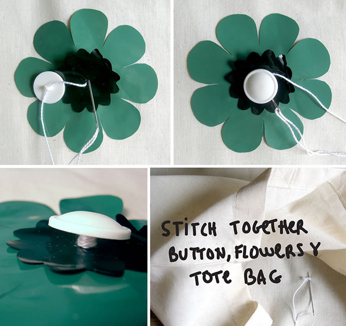 DIY Flower Power Tote Bag