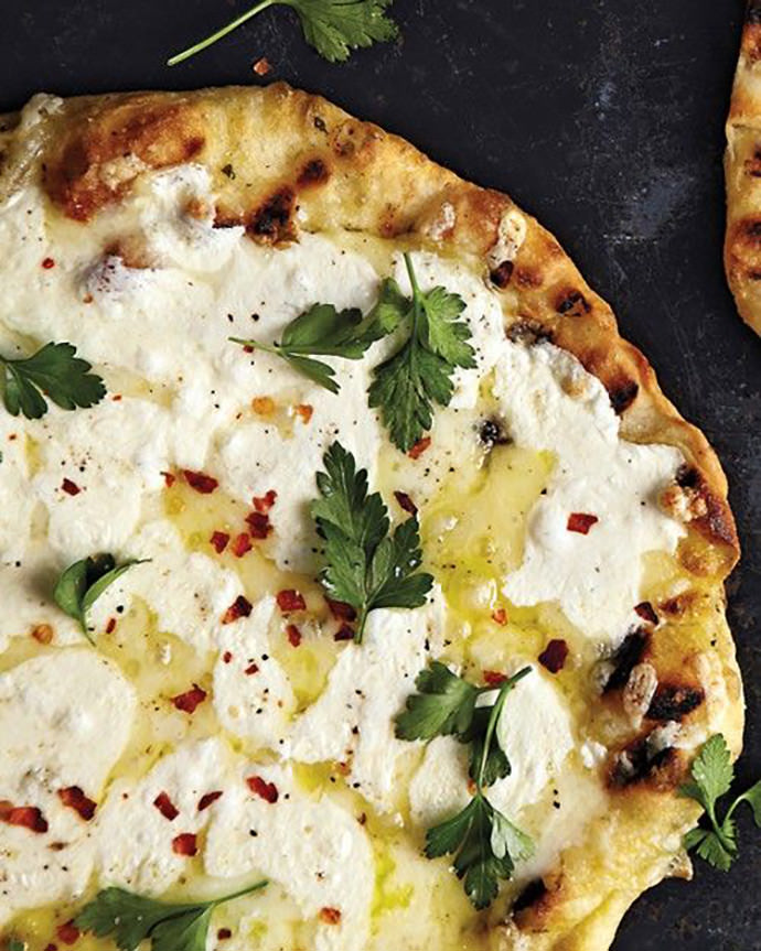 The Very Best Three Cheese Pizza via Martha Stewart