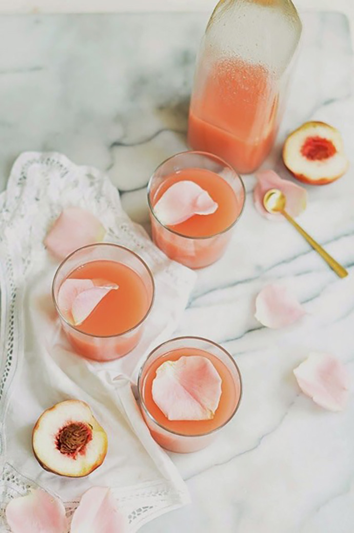 White Peach and Rose Lemonade
