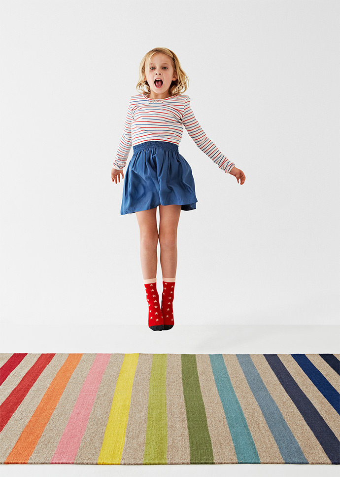  Handmade Butterfly Rug for Kids by Armadillo & Co