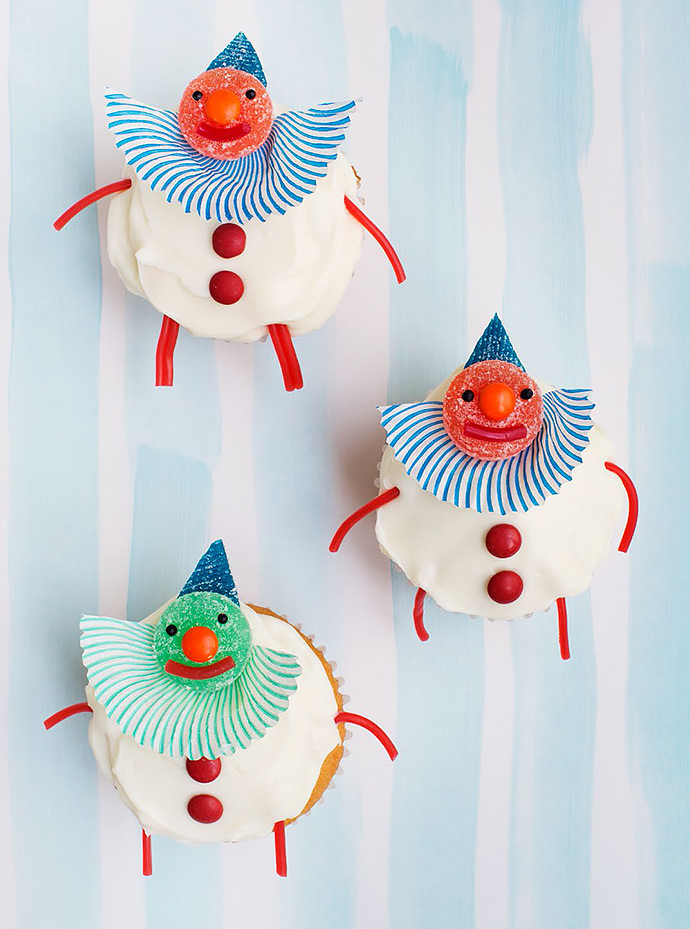 DIY Clown Cupcake Topper