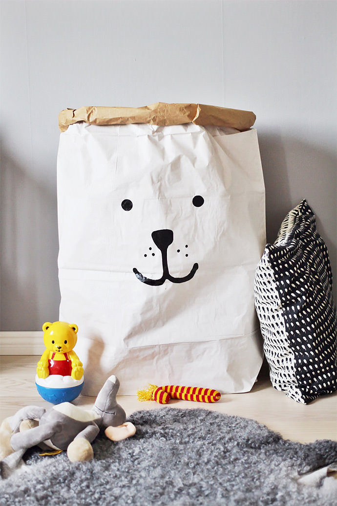 Bear Paper Storage Bag by TellKiddo on Etsy