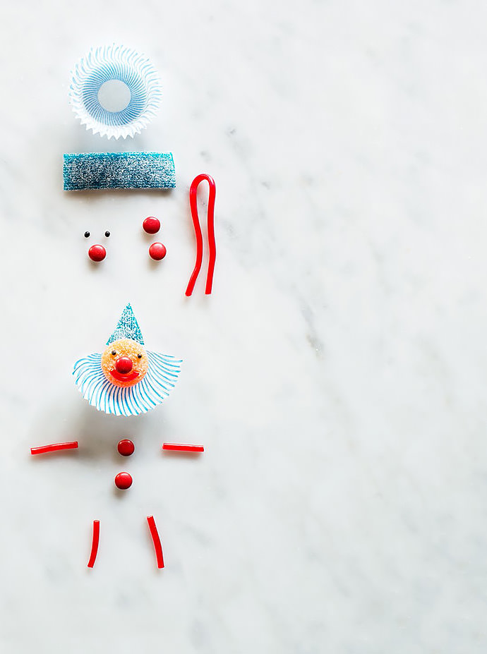 DIY Clown Cupcake Topper