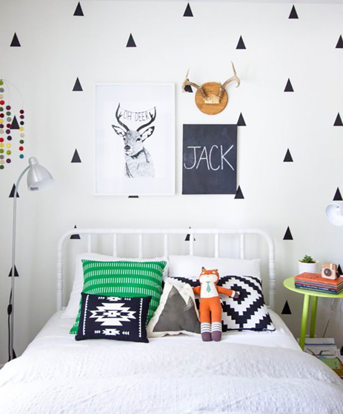 DIY Chalkboard Names for Kid's Rooms via Apartment Therapy