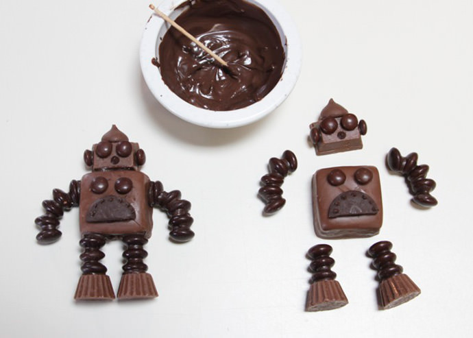 DIY Chocolate Robots