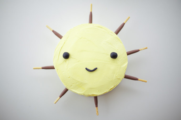 Kawaii Sun Cake Tutorial