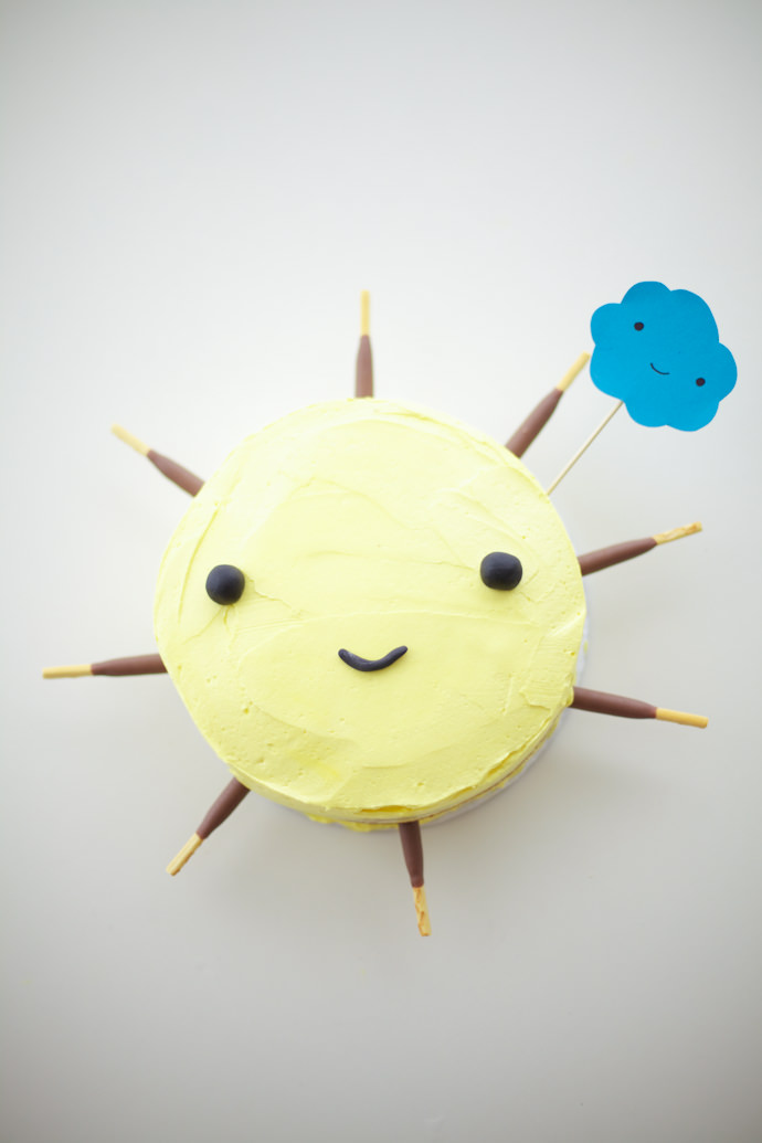 Kawaii Sun Cake Tutorial