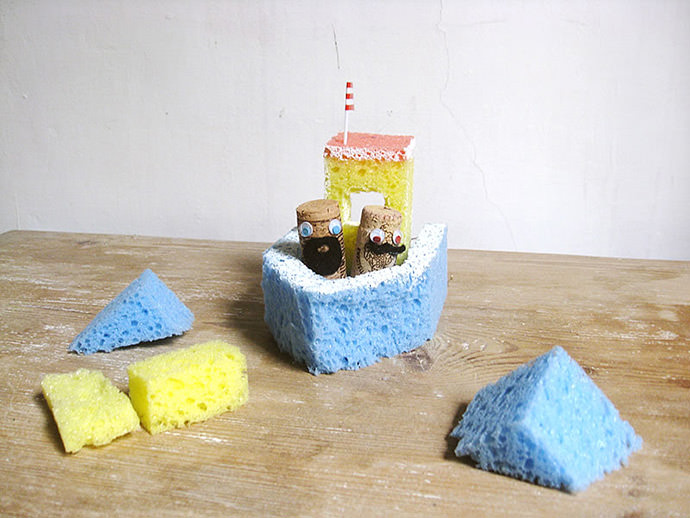 DIY Sponge Bath Boats