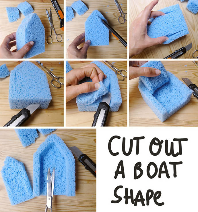 DIY Sponge Bath Boats