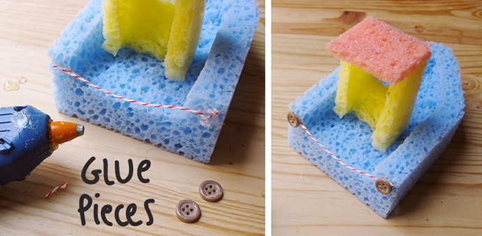 DIY Sponge Bath Boats