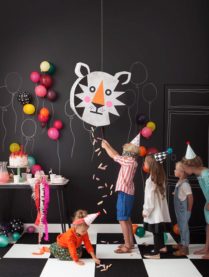 DIY Tiger Piñata (via the new Playful book by Merrilee Liddiard)