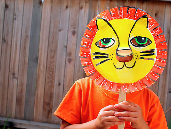 DIY Paper Lion Mask