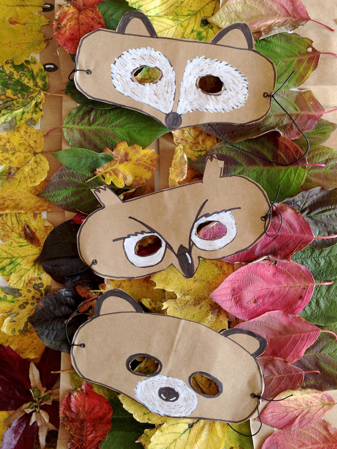 DIY Forest Friends Animal Masks for Kids