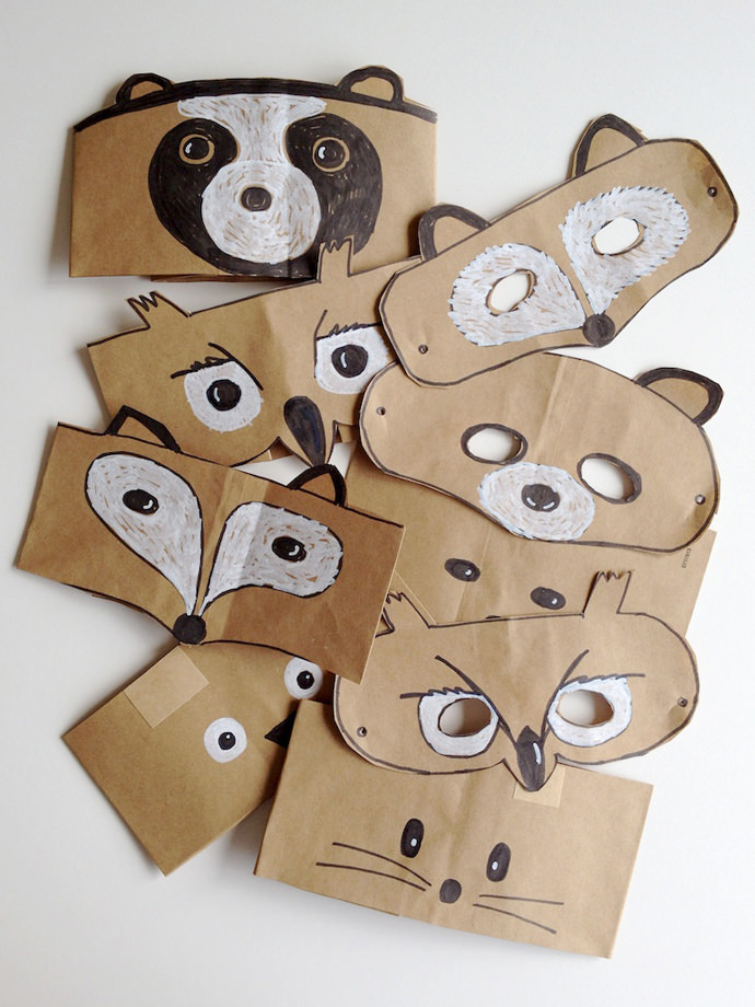 DIY Forest Friends Animal Masks for Kids