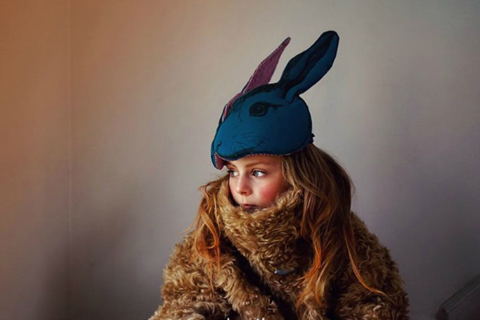 Bunny Headdress by Animalesque for Enfants Terribles Magazine