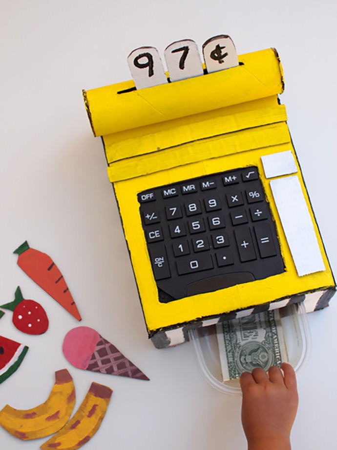 DIY Cardboard Cash Register