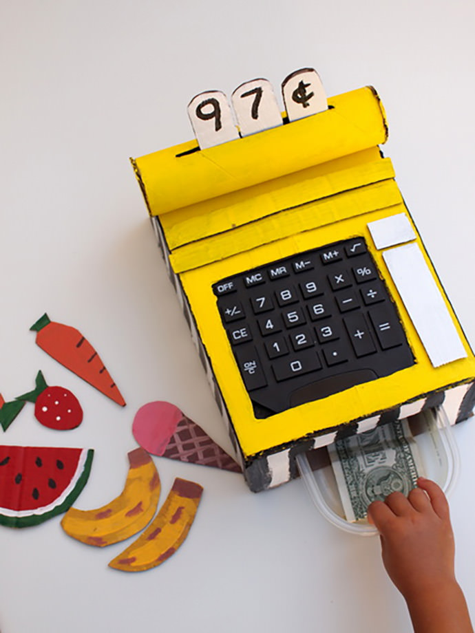 DIY Cardboard Cash Register