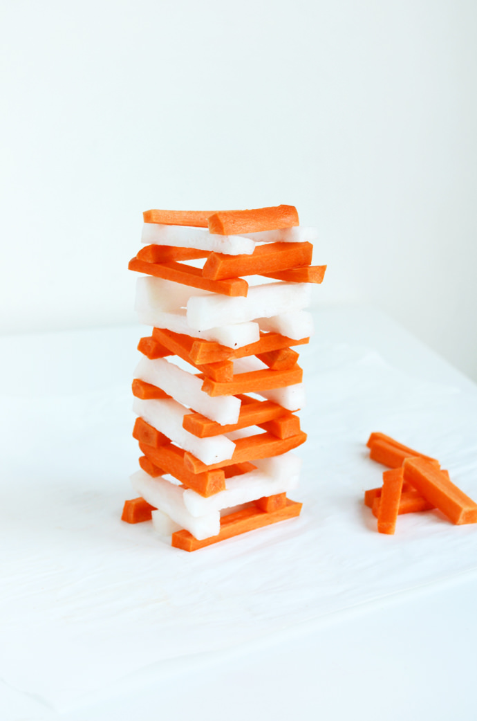 DIY Vegetable Jenga