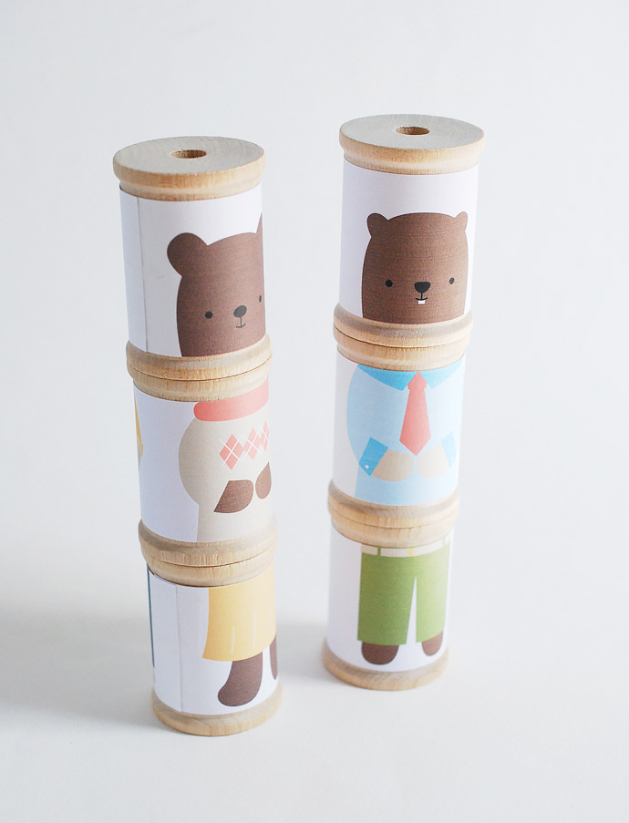 DIY Mix 'Em Up Animal Spools