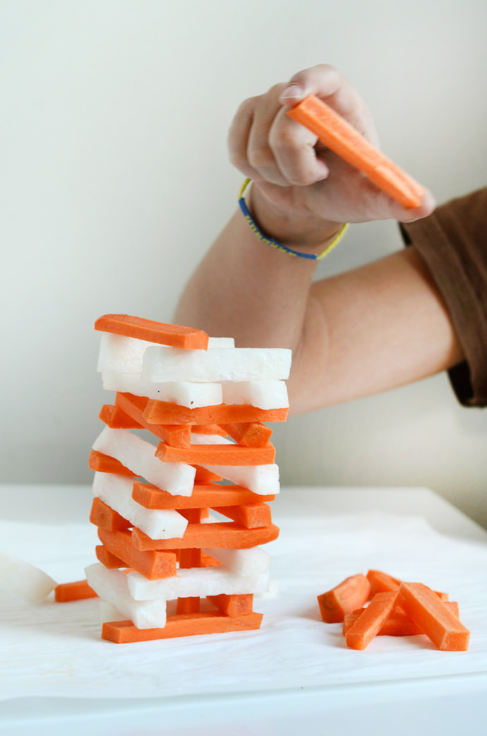 DIY Vegetable Jenga