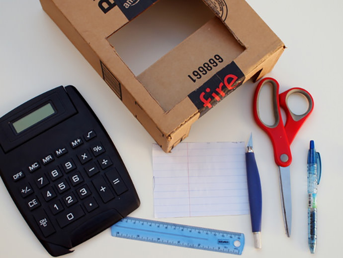 DIY Cardboard Cash Register