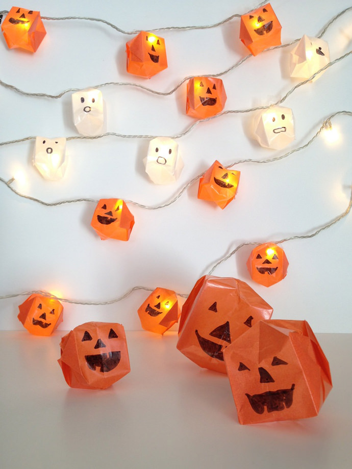 DIY Origami Halloween Lights