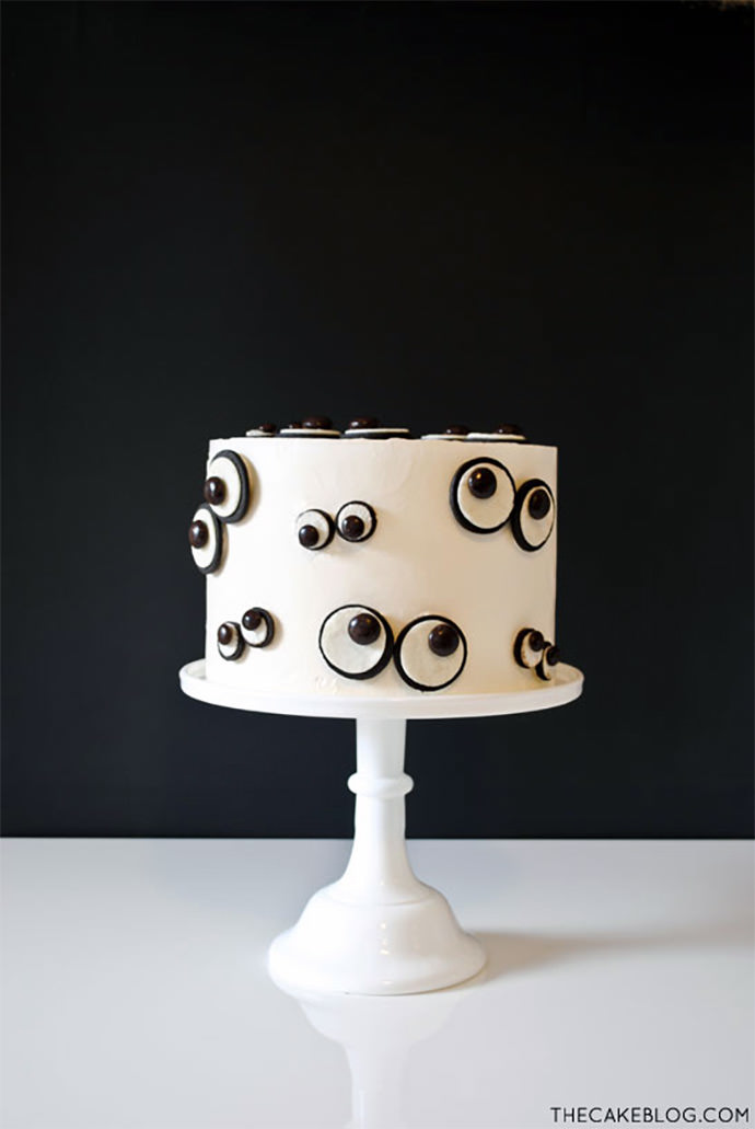 Kids will love helping to make this Monster Cake for Halloween (by Carrie Selman)