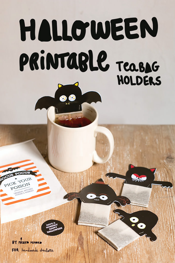 Spooky Halloween Tea Bag Printables